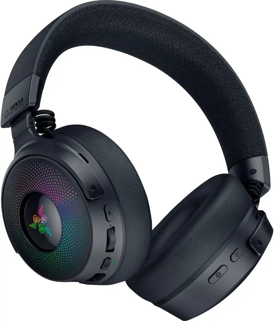 Razer KRAKEN V4 Pro – Wireless 7.1 RGB Gaming Headset – Sound Card – Haptic Feedback – PC/PS5/PS4
