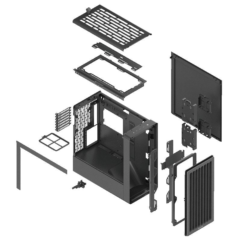 HAVN BF 360 Black without fans – premium ATX mid-tower