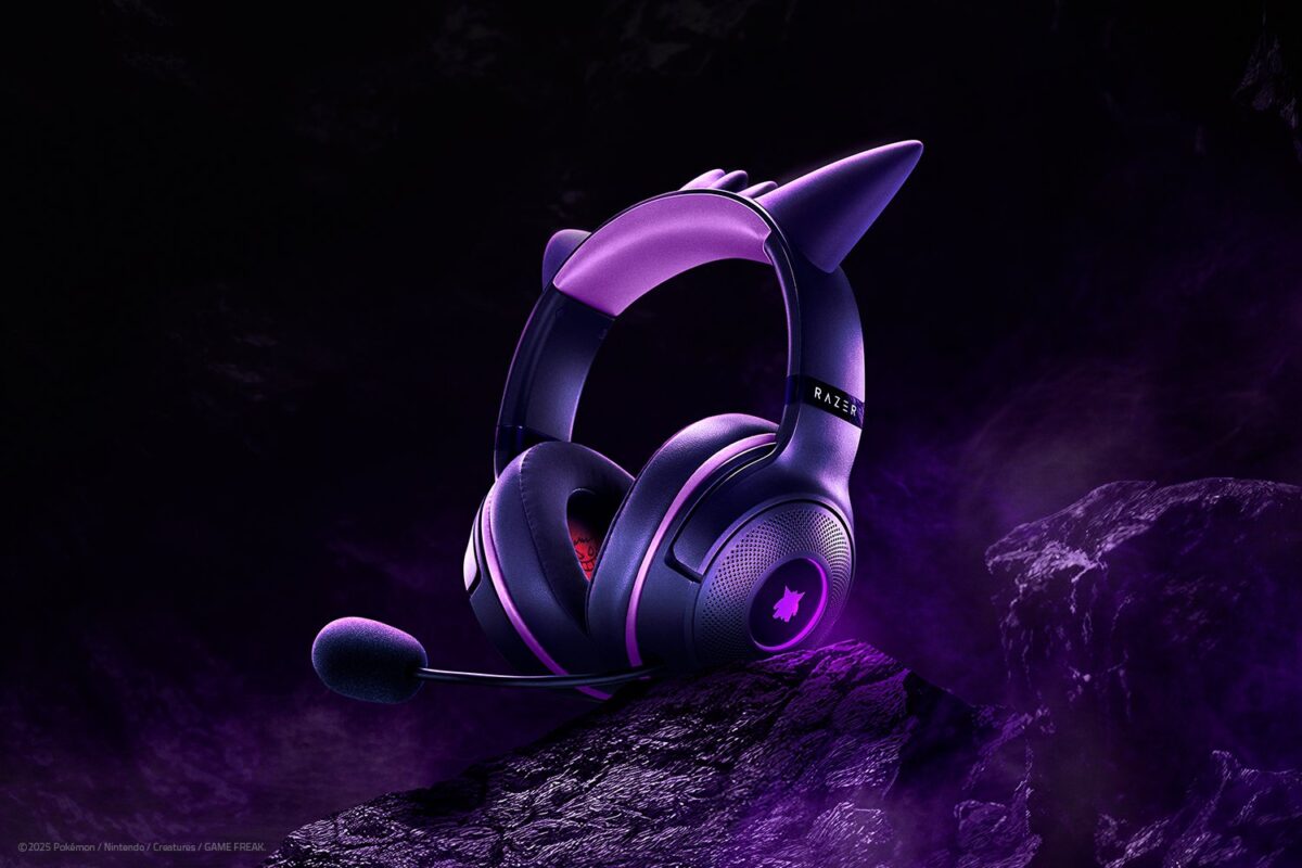 Kraken Kitty V2 Gengar Pokemon Ed. – RGB – USB 7.1 Gaming Headset – Purple Ears – PC / PS5 / SWITCH