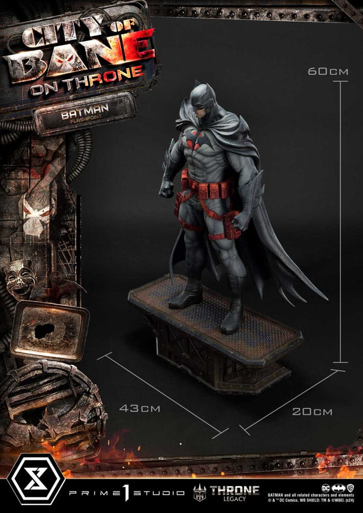 DC Comics Throne Legacy Collection Statue Statue 1/4 Flashpoint Batman Bonus Version 60 cm